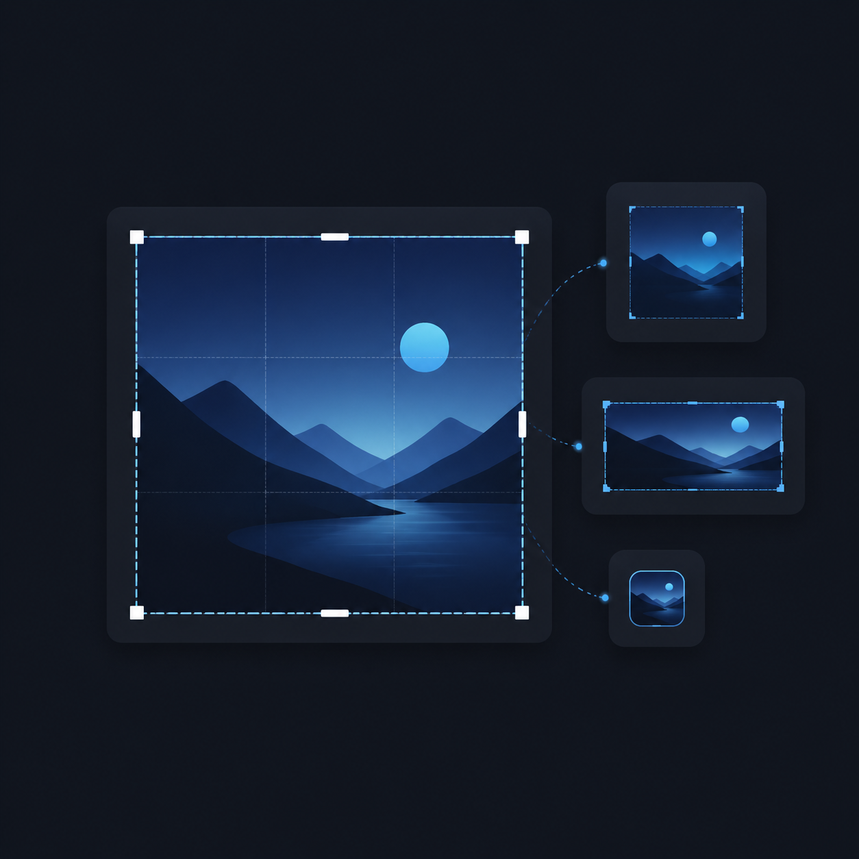 Resizer.Tools resize workflow concept